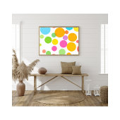 Kleurrijke Vibrant Circle Pattern Modern Abstract Foto Afdruk