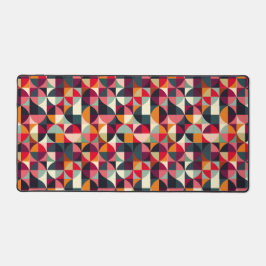 Kleurrijke Vibrant Retro-geïnspireerde Geometrisch Bureaumat