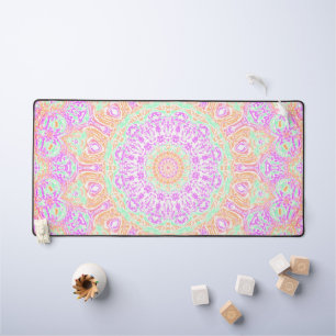 Kleurrijke Vibrant Trippy Hippie Boho Mandala Bureaumat