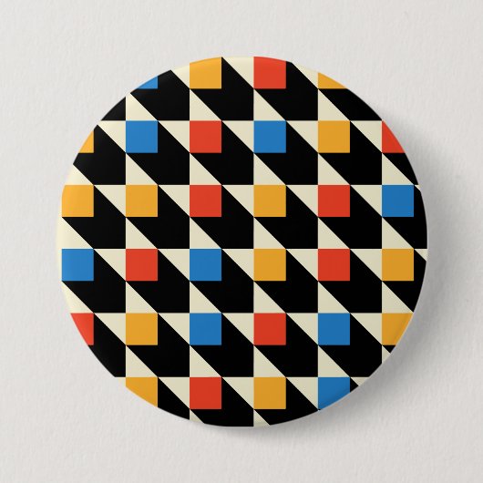 Kleurrijke vierkanten Button (Voorkant)