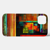 Kleurrijke vierkanten Modern Abstract kunstpatroon Case-Mate iPhone Case (Achterkant (horizontaal))
