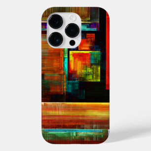 Kleurrijke vierkanten Modern Abstract kunstpatroon Case-Mate iPhone 14 Pro Hoesje