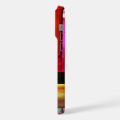 Kleurrijke vierkanten Modern Abstract kunstpatroon iPhone Hoesje (Linkerkant)