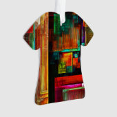 Kleurrijke vierkanten Modern Abstract kunstpatroon Ornament (voorkant)