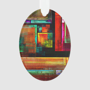 Kleurrijke vierkanten Modern Abstract kunstpatroon Ornament