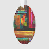 Kleurrijke vierkanten Modern Abstract kunstpatroon Ornament (voorkant)