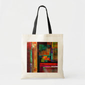 Kleurrijke vierkanten Modern Abstract kunstpatroon Tote Bag (Voorkant)