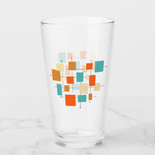 Kleurrijke vierkantjes Middeleeuwse Retrovierplein Glas