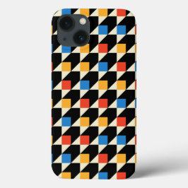 Kleurrijke Vierkantjes Telefoonhoes iPhone 13 Hoesje