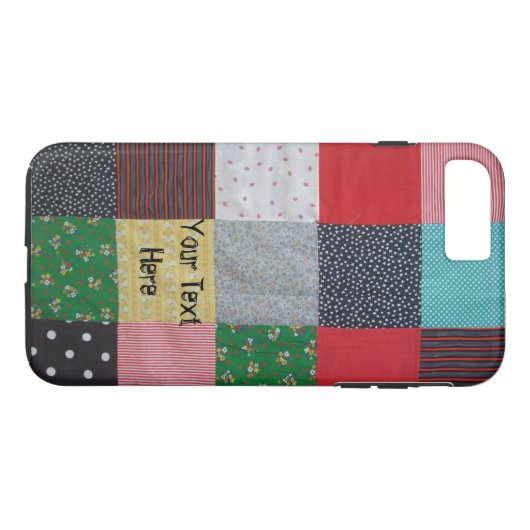 kleurrijke vierkantjes van lappendeken Case-Mate iPhone case (Achterkant (Horizontaal))