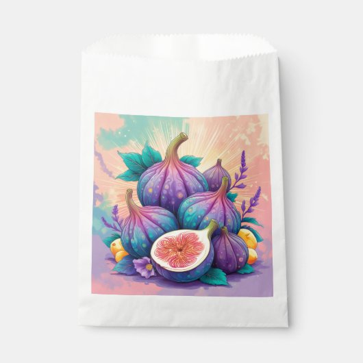 Kleurrijke vijg bedankzakje (Voorkant)