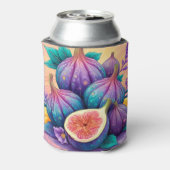 Kleurrijke vijg blikjeskoeler (Blikje Achterkant)