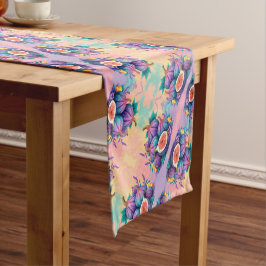 Kleurrijke vijg korte tafelloper