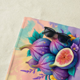 Kleurrijke vijg strandlaken