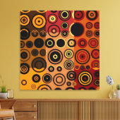 kleurrijke vijvers Abstracte kunst Canvas Afdruk (Insitu (Woonkamer))