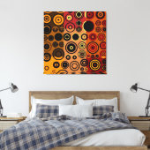 kleurrijke vijvers Abstracte kunst Canvas Afdruk (Insitu (Slaapkamer))