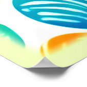 Kleurrijke vingerafdrukkunst poster (Hoek)