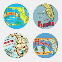 Kleurrijke vintage Florida ansichtkaart kaart