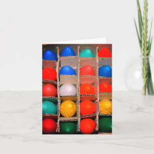 Kleurrijke Vintage Kerstlampjes in een Doos Kaart