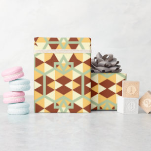 Kleurrijke Vintage Luxe Ambachtelijke Mummie Verja Cadeaupapier