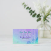 Kleurrijke visitekaartjes (Staand voorkant)