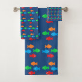 Kleurrijke Vissen Bad Handdoek (Insitu)