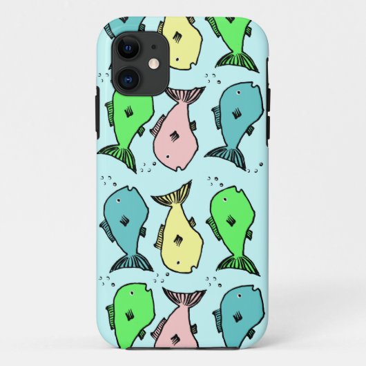 Kleurrijke vistelefoondraagtas - Horizontaal ontwe Case-Mate iPhone Case (Achterkant)