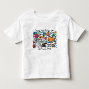 Kleurrijke visvrienden kinder shirts