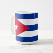Kleurrijke vlag van Cuba Koffiemok (Voorkant links)