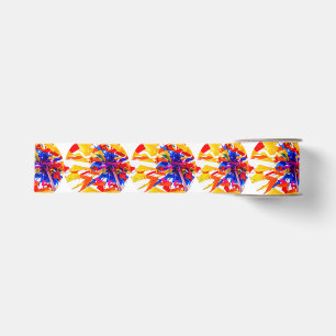 Kleurrijke vlaggen grosgrain lint