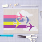 Kleurrijke vliegtuigen tissuepapier (Craft)