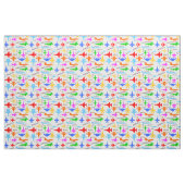 Kleurrijke Vliegtuigen voor de militaire luchtvaar Stof (Fat Quarter)