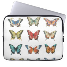 Kleurrijke Vlinder Elektronische Tas | Laptop Hoes