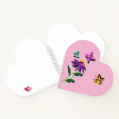 Kleurrijke vlinder en ventilator notitieboek (Binnen)