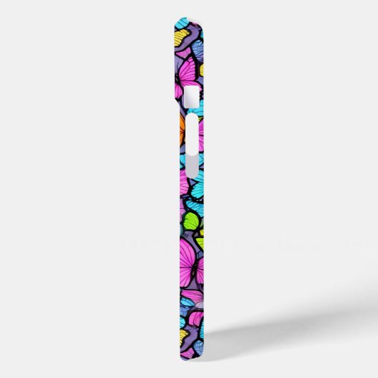 Kleurrijke Vlinder Patroon Telefoon Case (Achterkant / Links)