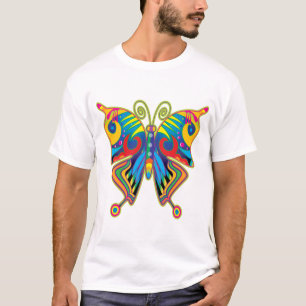 Kleurrijke vlinder t-shirt