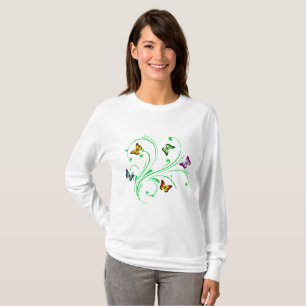 Kleurrijke vlinder t-shirt