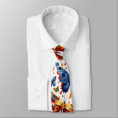 Kleurrijke Vlinder tekening Stropdas (Gebonden)