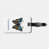 Kleurrijke Vlinder Thunder_Cove Bagagelabel (Achterkant horizontaal)