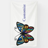 Kleurrijke Vlinder Thunder_Cove Spandoek (Verticaal)