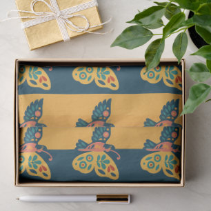 Kleurrijke vlinderdecoratie met bloemmotieven tissuepapier