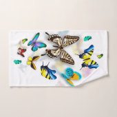 Kleurrijke     vlinderdoekset bad handdoek (Handdoek)