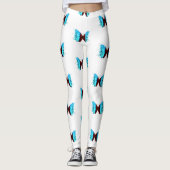 Kleurrijke vlinderdruk leggings (Voorkant)