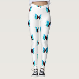 Kleurrijke vlinderdruk leggings