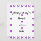 kleurrijke vlinderfeest ELKE EVENT Uitnodiging (Voorkant)