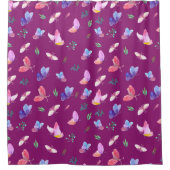 Kleurrijke Vlinders Douchegordijn (Voorkant)