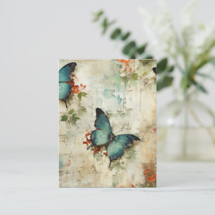 Kleurrijke Vlinders en Bloemen (12) Briefkaart