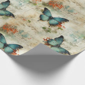 Kleurrijke Vlinders en Bloemen (12) Cadeaupapier (Hoek)