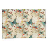 Kleurrijke  Vlinders en Bloemen (3) Kussensloop (Voorkant-Rechts)