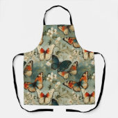 Kleurrijke Vlinders en Bloemen (5) Schort (Voorkant)